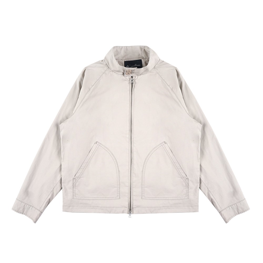 3Second x Basquiat Jaket Pria Kerah Harrington Jacket Cotton Casual 030823