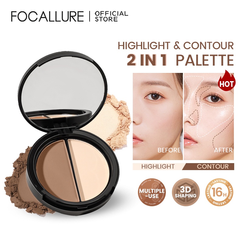 FOCALLURE HIGHLIGHTER & BRONZER DUO FA05