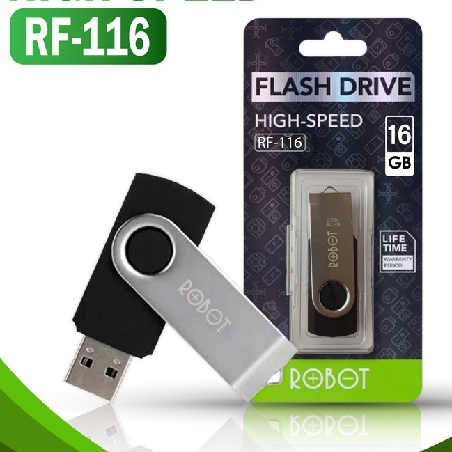 Flashdisk Robot RF104 4gb / RF108 8gb / RF116 16gb / RF132 32g / Flashdisk Robot 4GB / 8GB / 16GB / 32GB USB 2.0 Original Bergaransi Resmi