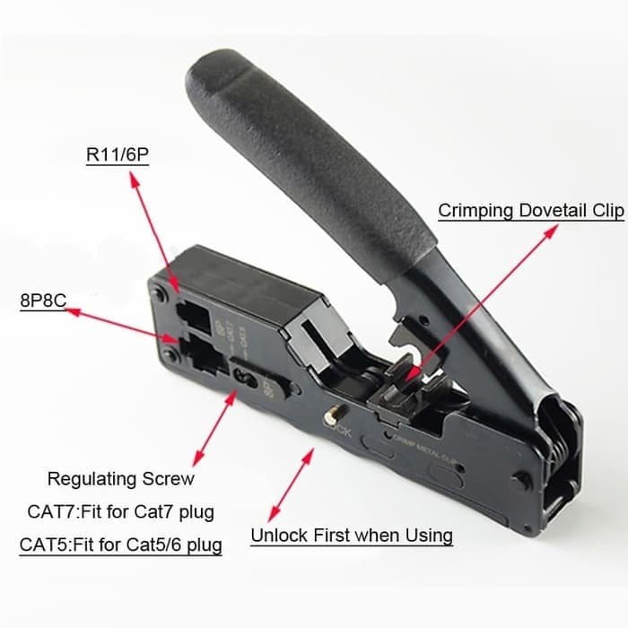 TANG CRIMPING TOOL CRP7 CAT 7 / CAT 6A