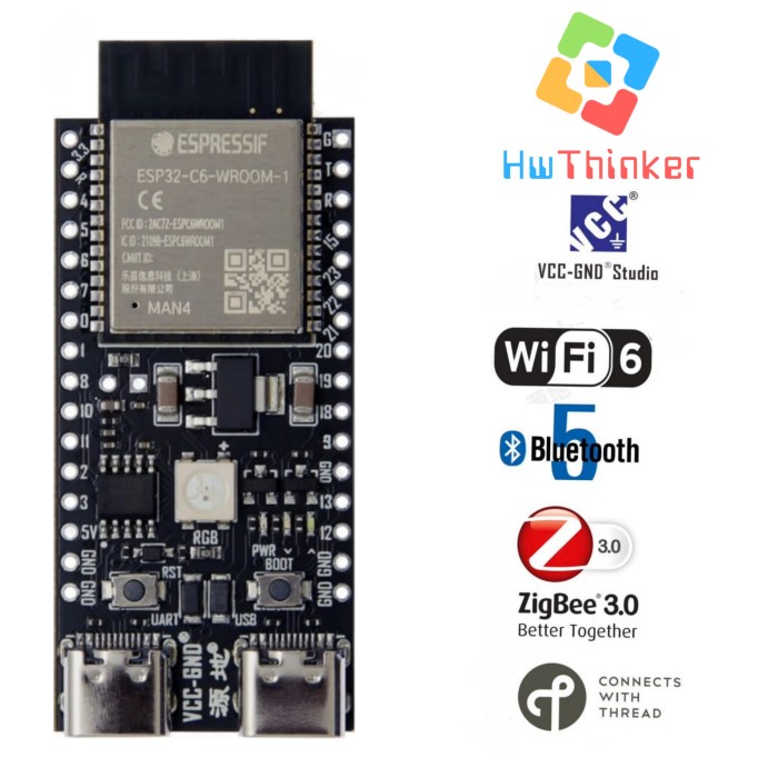 YD-ESP32-C6 core board ESP32-C6-DevKitC-1 WIFI6 BLE Zigbee