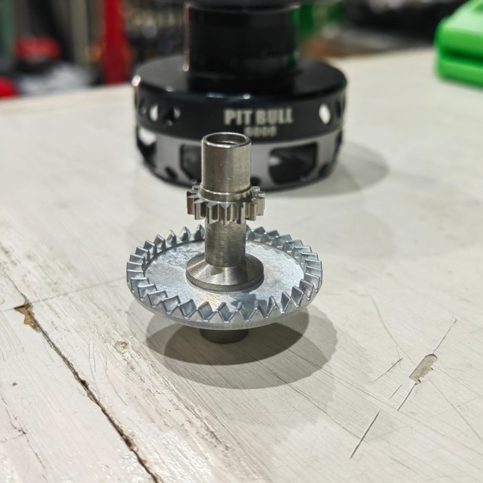 drive gear 6000 versus pitbull gigi payung sparepart  reel