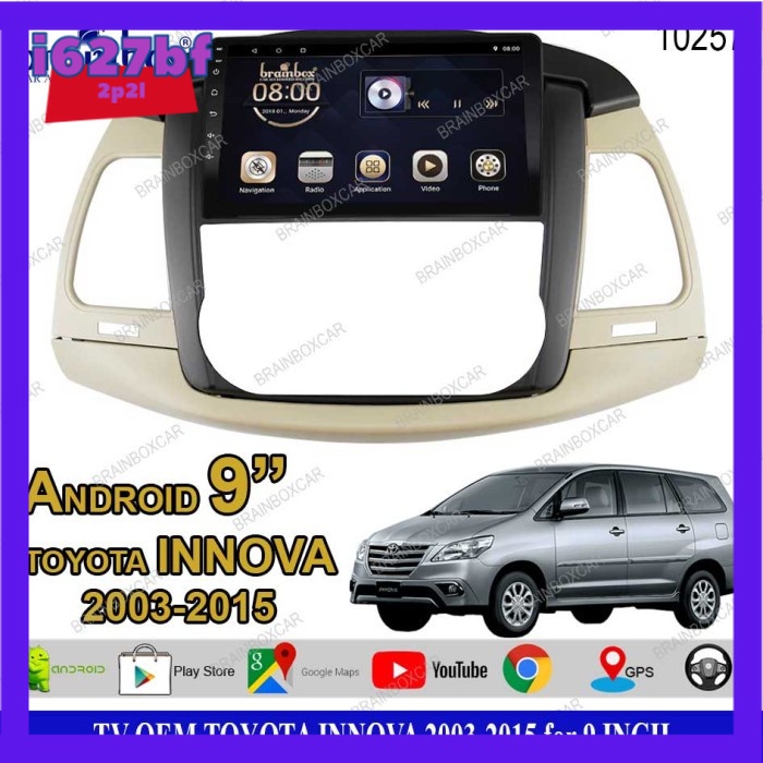 Brainbox TV Mobil OEM Toyota Innova 2003-2015 Android Headunit Tape