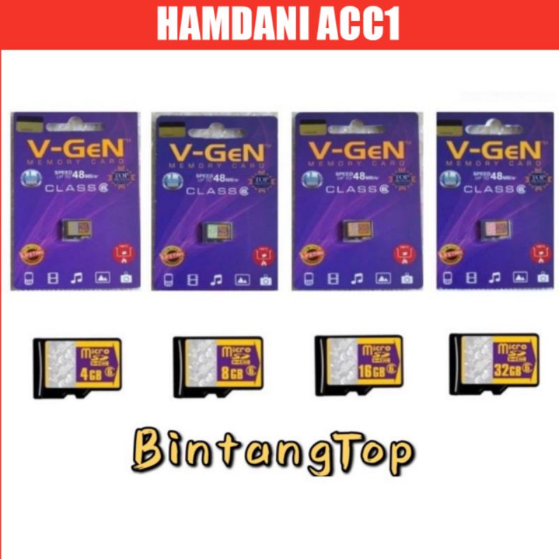 KARTU SD/ KARTU MEMORIY HP V-GEN  BARANG BAGUSS ORINAL 99%D JAMIN