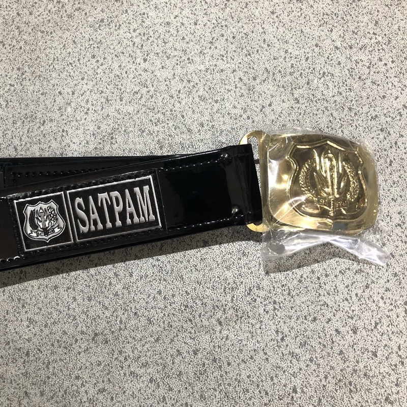 Kopel Sintetis Kulit Satpam Dan Bangkol - Kopel Kulit Satpam - Kopel Logo Satpam Kulit Sintetis Suda