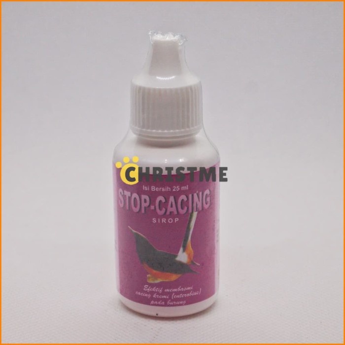 STOP CACING 30ml Obat Cacing Burung Love Bird Cucak Hijau Punglor