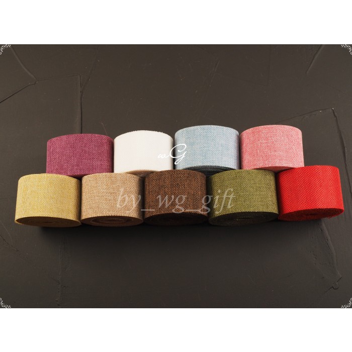 

Pita Goni Warna Mix Colours Lebar 5 cm Panjang 10 meter - Ungu