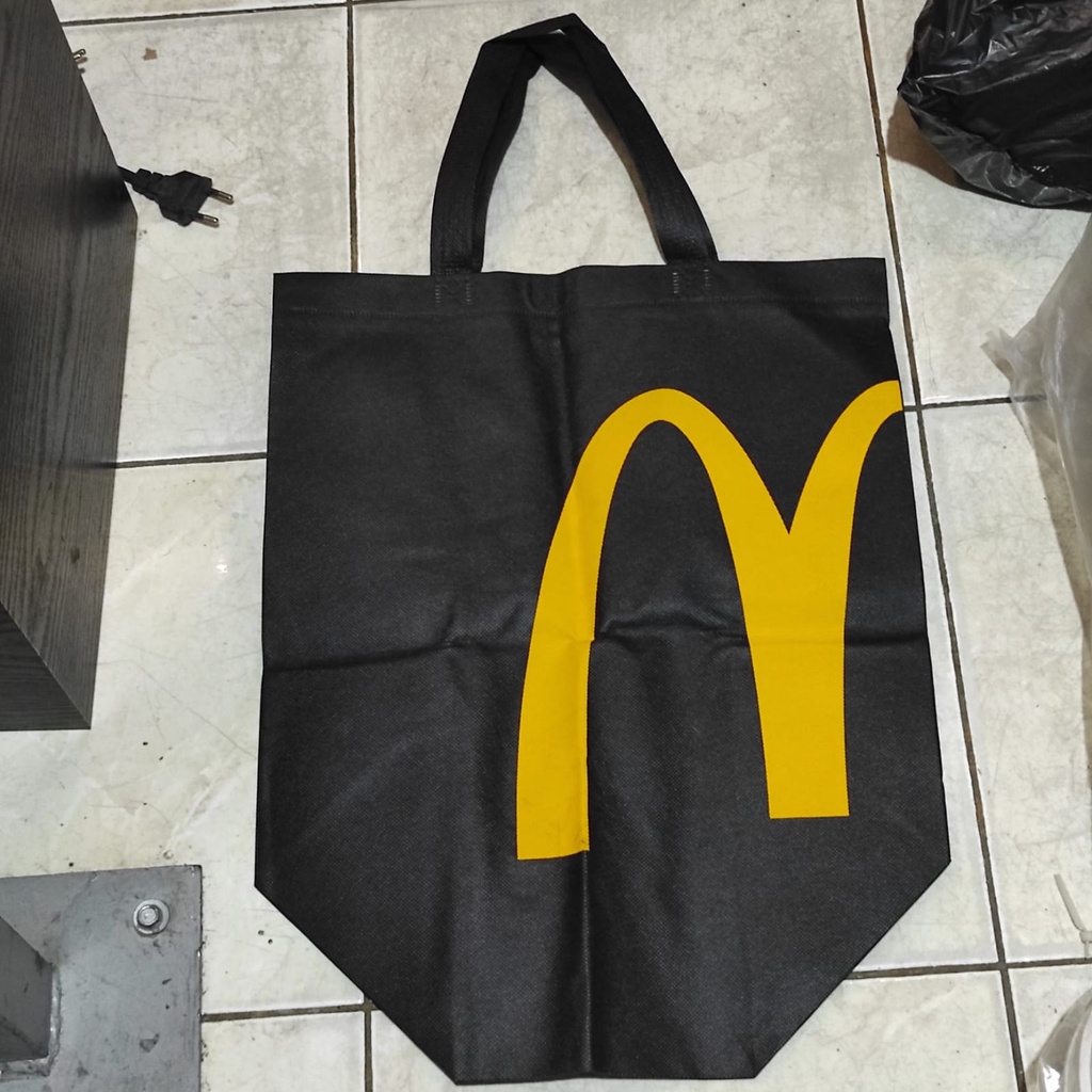 TOTE BAG TAS BELANJA SHOPPING BAG MCD MCDONALDS TAS CHATIME KOI HOKBEN