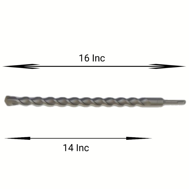 Mata Bor Beton SDS Ukuran 25mm X 450mm Mata Bor Beton Drill Panjang