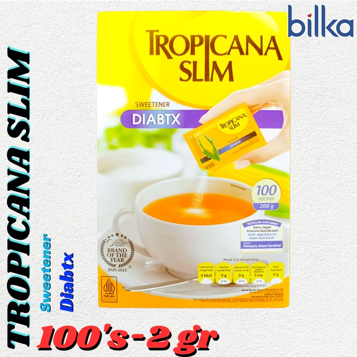 

TROPICANA SLIM Sweetener Diabtx 100'S