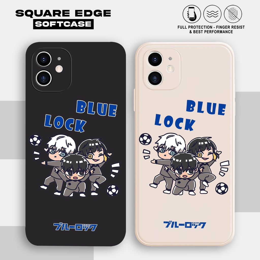 Case Oppo A17 A57 A15 A16 A78 A16K A5S A12 A54 A76 RENO4 RENO4F RENO7 Blue Lock Bola CA109 Casing Si