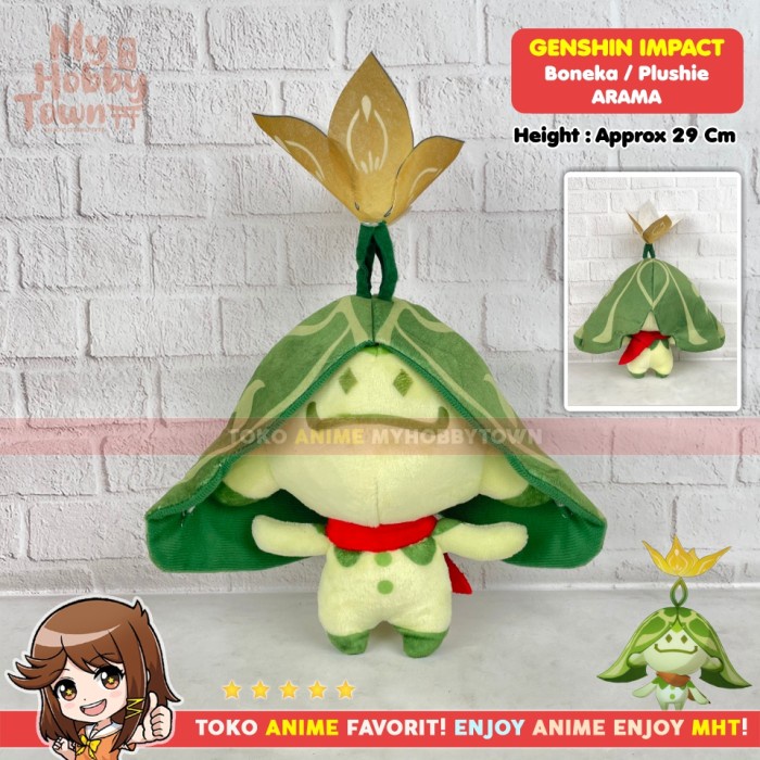 Boneka Anime Game Karakter Genshin Aranara - Arama Plushie Doll
