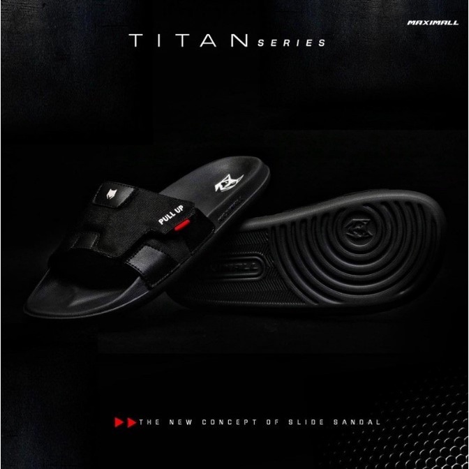 SANDAL SLIDE MAXIMALL | MAX-TITAN BLACK