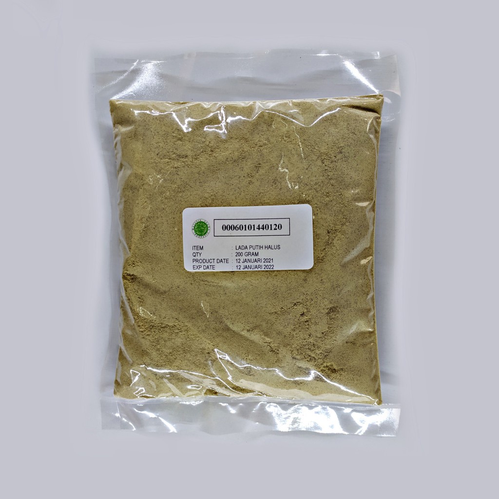 

LADA PUTIH BUBUK / Merica Bubuk / WHITE PEPPER POWDER 200 GR