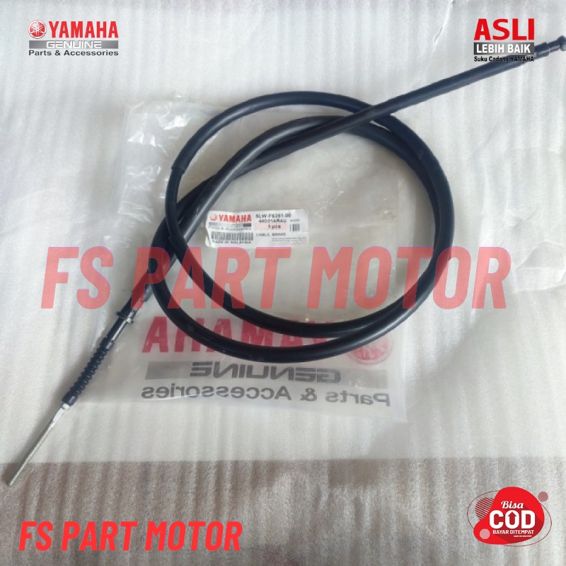 Kabel Tali Rem Belakang Nouvo Lele Asli Original Yamaha 5Lw-F6351-00