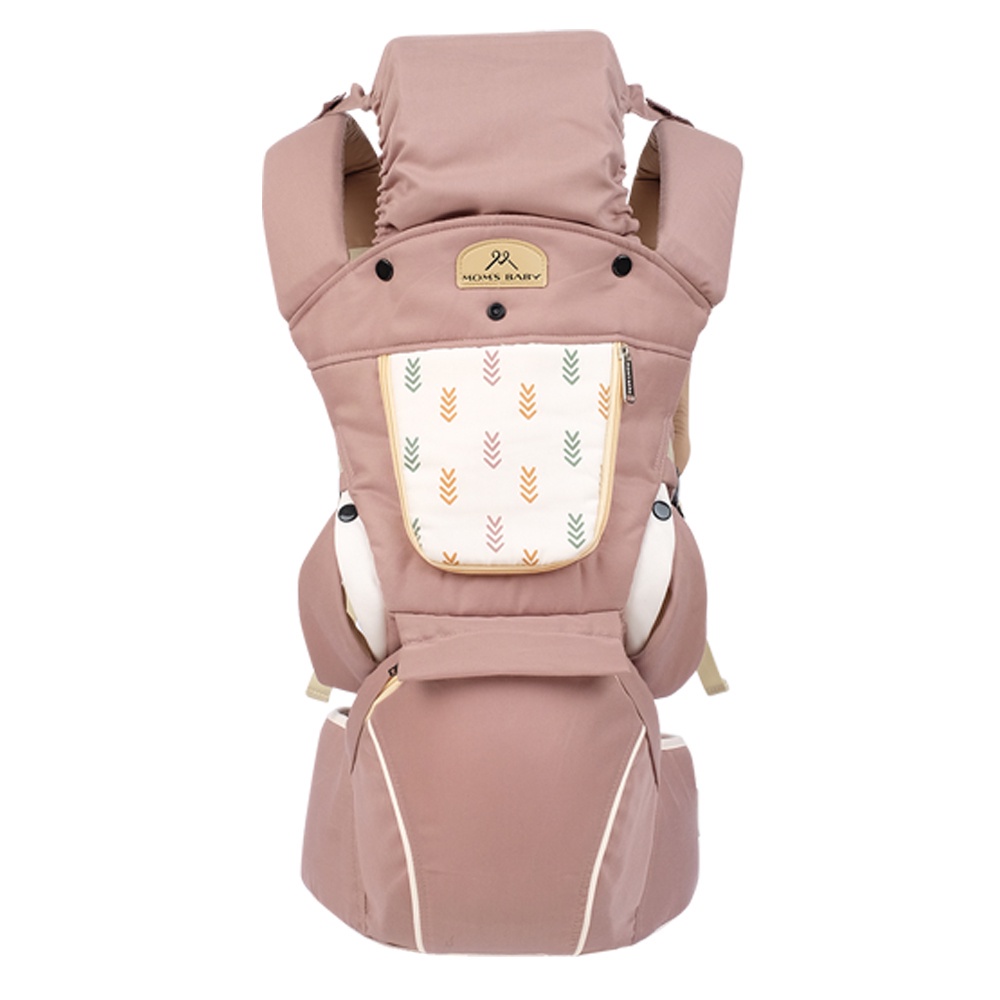Moms Baby Gendongan Hipseat Airflow + Gendongan 10 in 1 Barley Series - Gendongan Moms Baby || MBG20