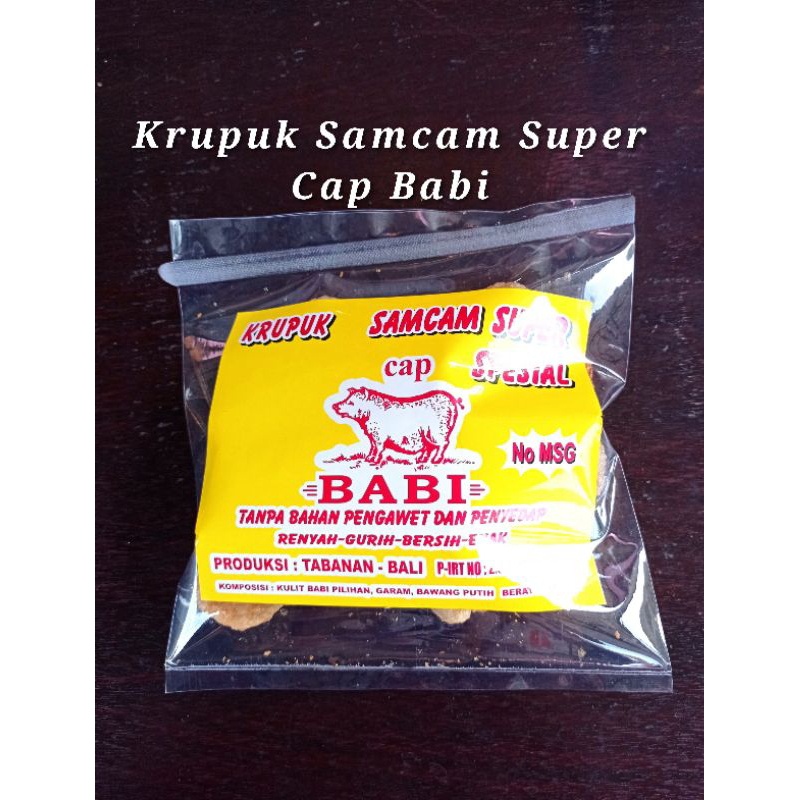 

Krupuk Samcam Super Cap Babi 100gr
