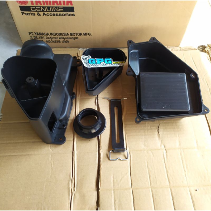 BOX FILTER UDARA DUDUKAN WADAH TEMPAT AKI 5 BAGIAN RX KING SET KARET FILTER KARET AKI