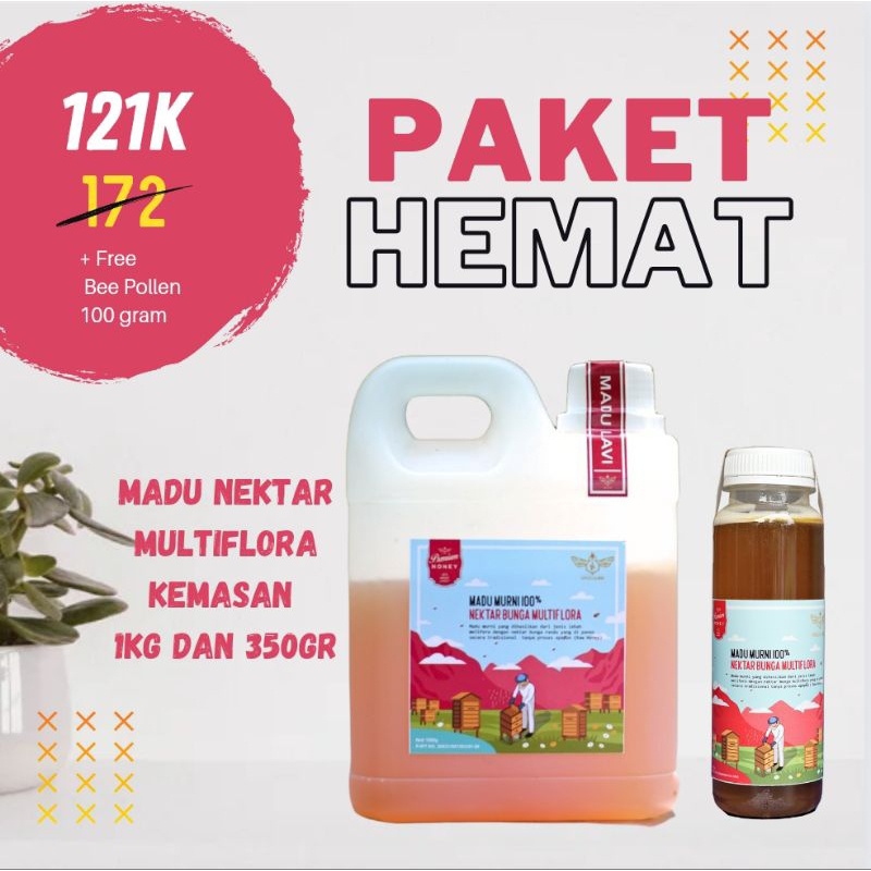 

Madu Murni Pahe Nektar Multiflora 1Kg dan 350gram