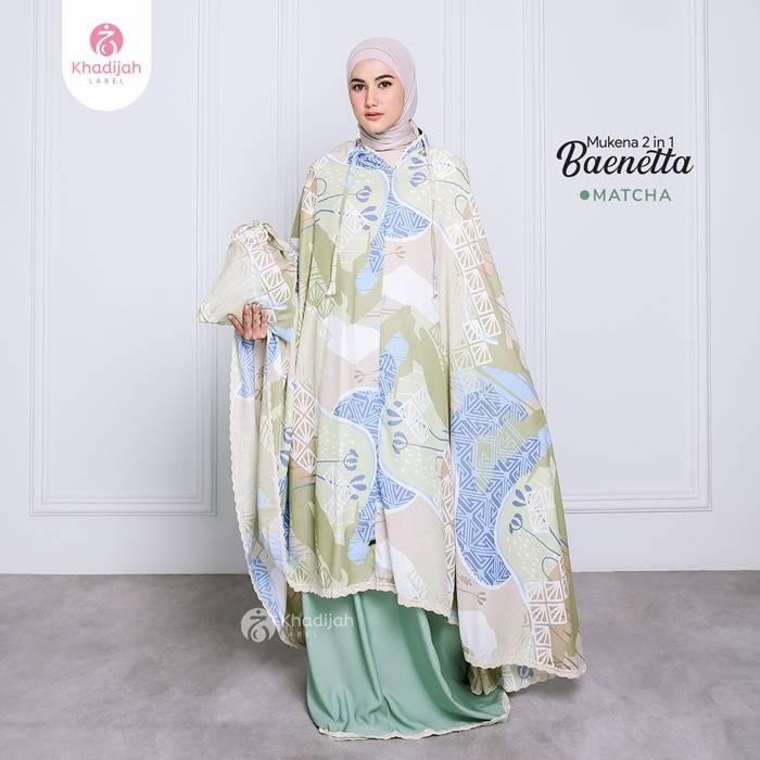 Mukena Dewasa Jumbo 2 in 1 Khadijah Label Baenetta Rayon Silky  - Lilac