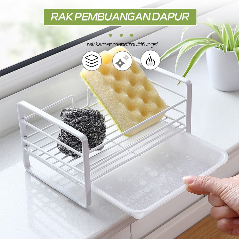 Penyusun rak penyimpanan cantik, rak pengering, rak cuci piring, pembersihan dapur, hemat ruang