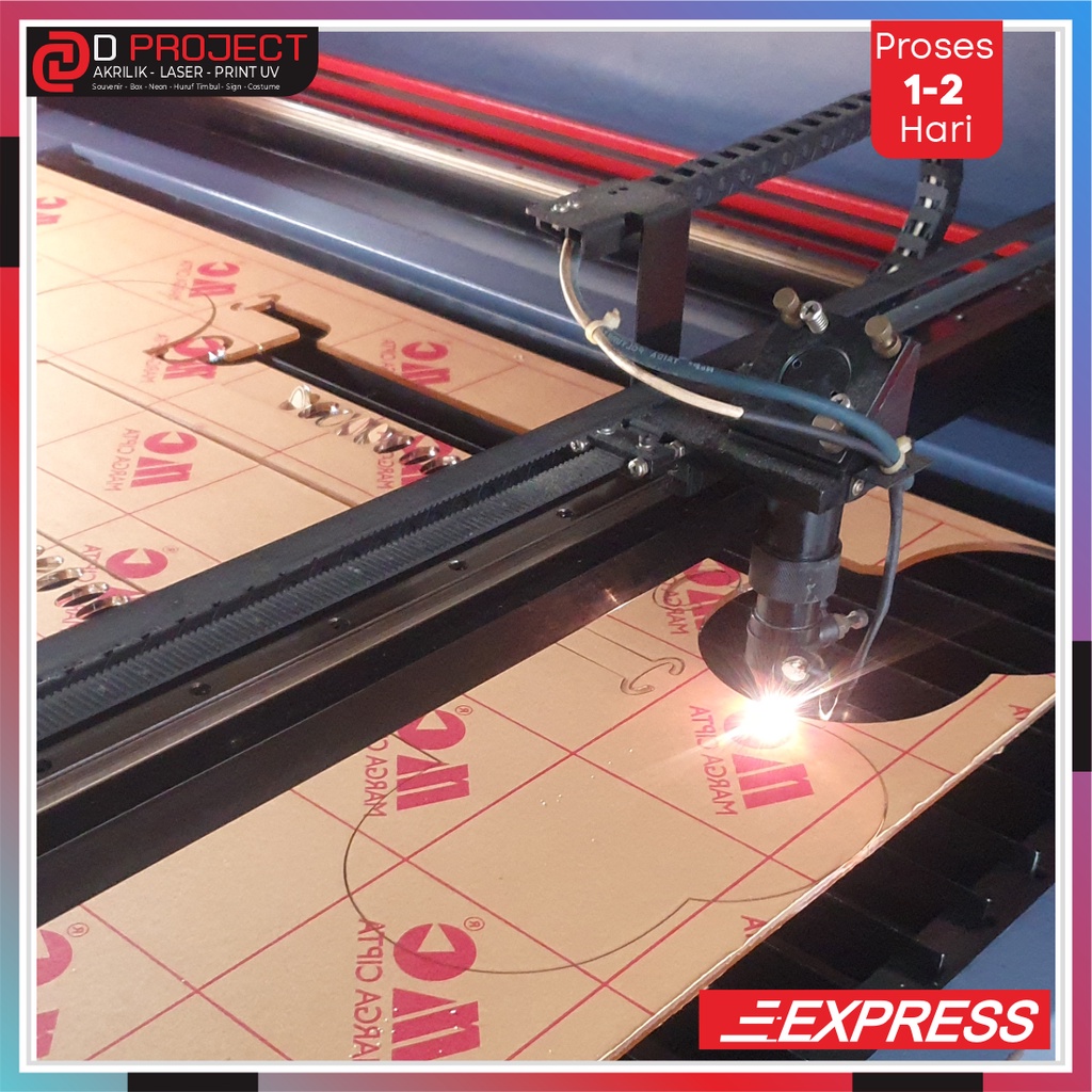 JASA LASER CUTTING / JASA GRAFIR ACRYLIC - TERMURAH