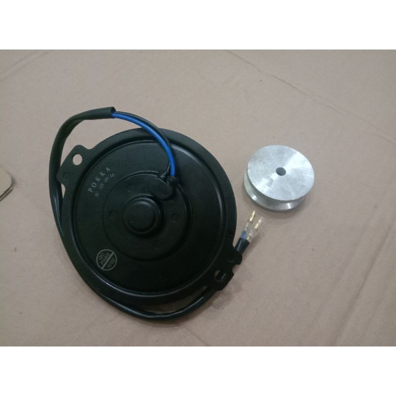 Dinamo DC dan pulley mesin Harumanis