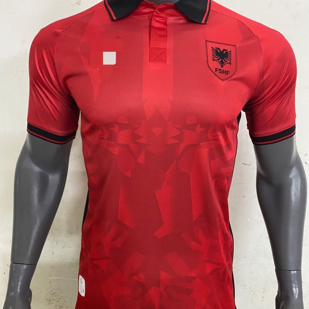 T-shirt untuk priaBaru 2023. 7-24 Albania Rumah Seragam Sepak Bola Jersey
