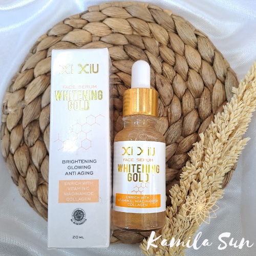 Serum penghilang flek hitam membandel 20ml BPOM/Xi xiu Face serum whitening gold 20ml/serum penghila