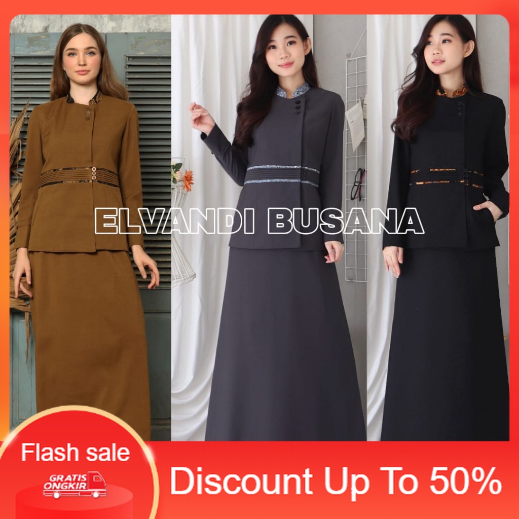 (PROMO) BLAZER WANITA B&V LYNELLE / Seragam PNS / Baju PDH PNS Wanita / Baju Dinas Pemda Wanita / Ba