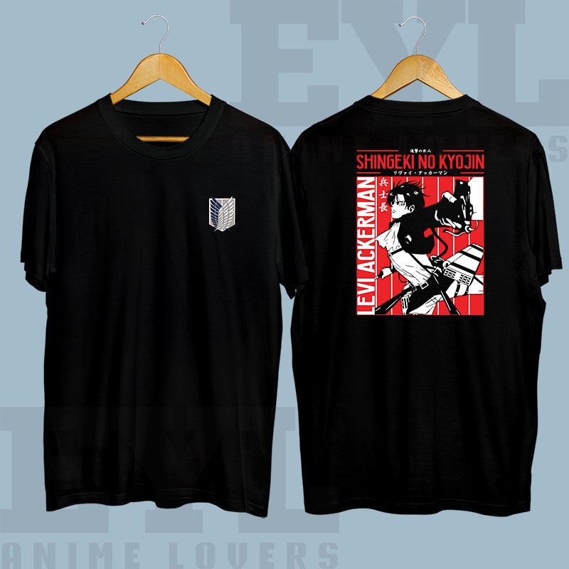 Baju Kaos Anime Attack on Titan Levi Ackerman 11