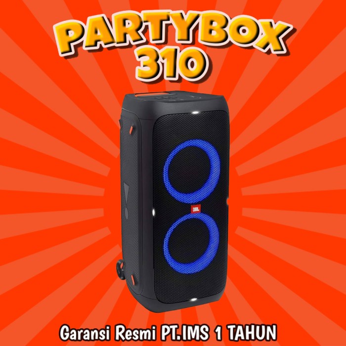 Speaker Bluetooth JBL Partybox 310 Party box 310 Original Partybox310 - tanpa mic