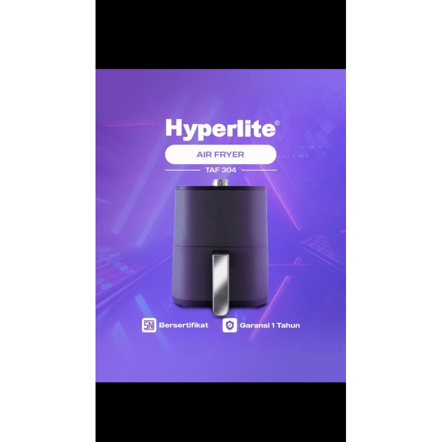 AIR FRYER HYPERLITE TAF304 / TAF 304 (3L) ANALOG LOW WATT 300-600W