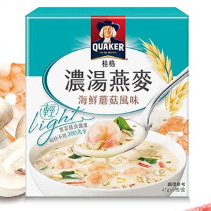 

Quaker Oatmeal Soup seafood Mushroom