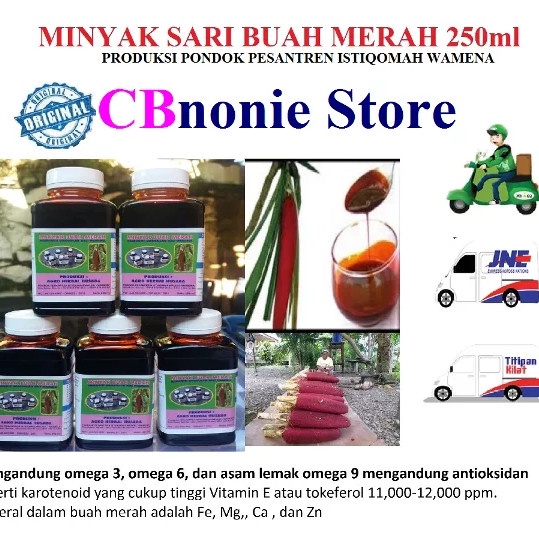 

Minyak Sari Buah Merah Asli Papua Wamena