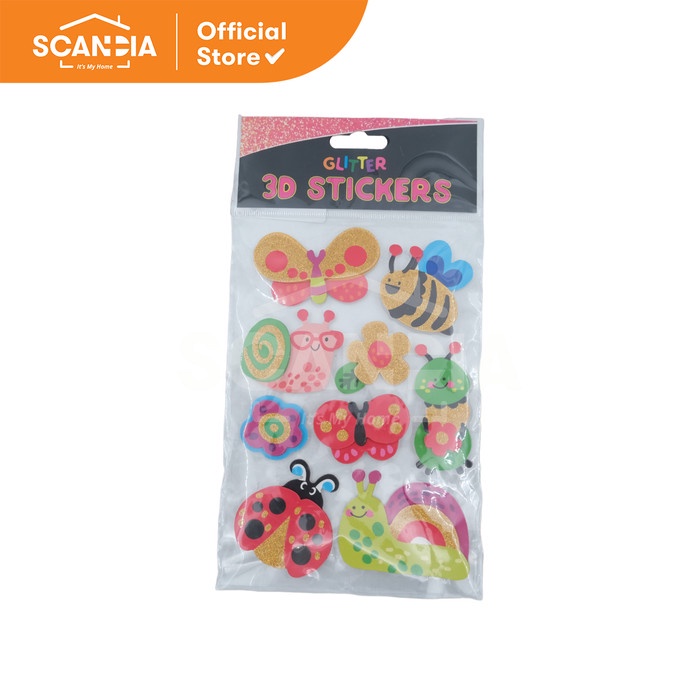 

SCANDIA Hiasan Stickers Glitter 3D Bee (SL0366)