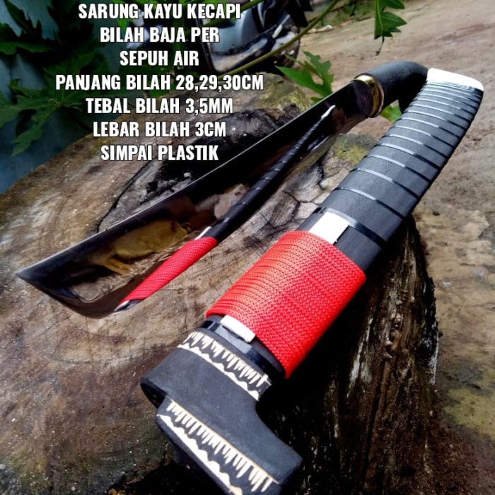 Pisau baja asli/Golok pepetan glossy/Golok kerja/Golok baja asli