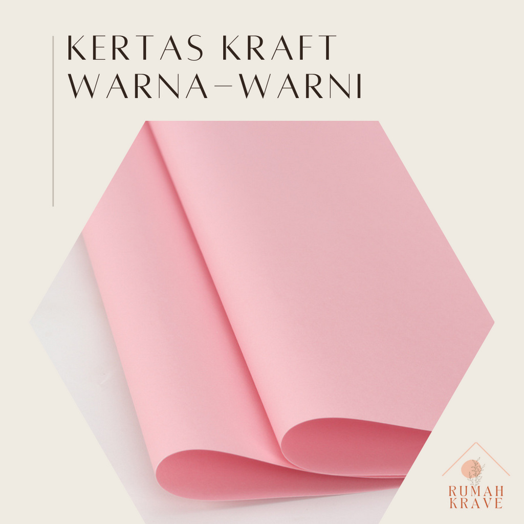 

RUMAH KRAVE - Kertas Kraft Warna-Warni Pink Hijau