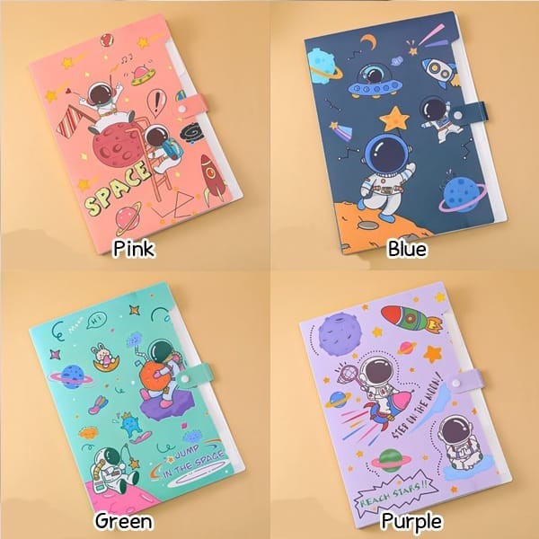 

Map document organizer map folder tempat map A4 astronot lucu - Pink
