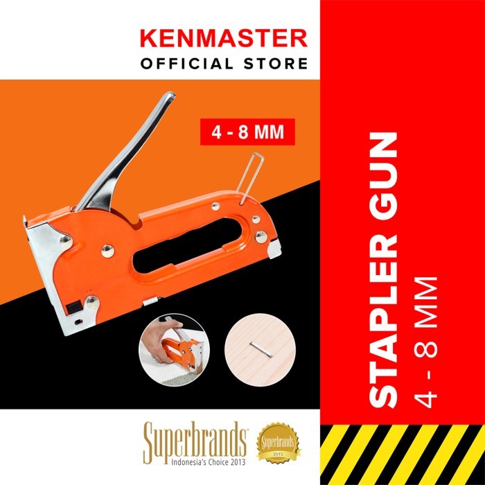 

Kenmaster Stapler Gun Besi 4-8 MM – Alat Stapler Heavy Duty untuk Pekerjaan Berat - Obi Teknik