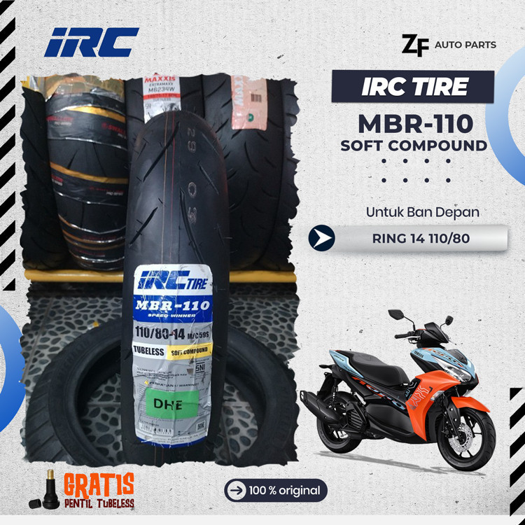 BAN MOTOR AEROX SOFT COMPOUND IRC MBR-110 Aerox Vario 160 PCX OLD