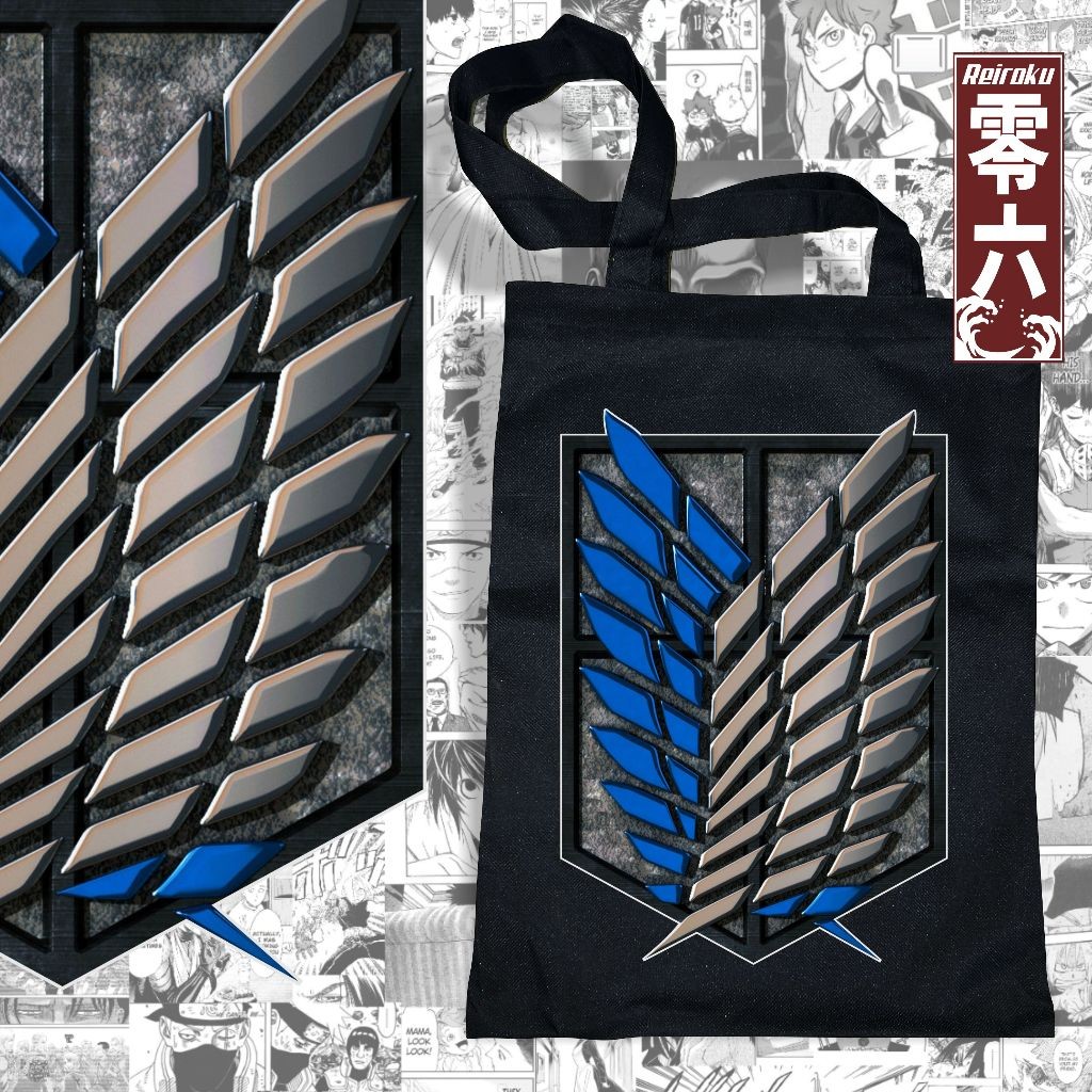 Tas Totebag Anime Attack on titan