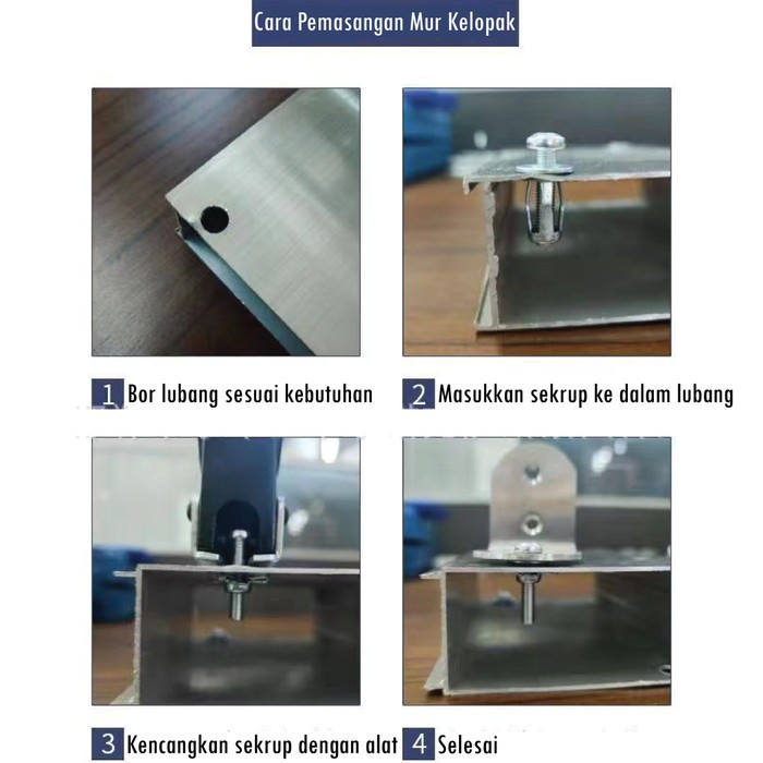 Jack Nuts Sekrup Kelopak M4/M5/M6 Mur Baut Drat Rivet Metal Fisher - M6