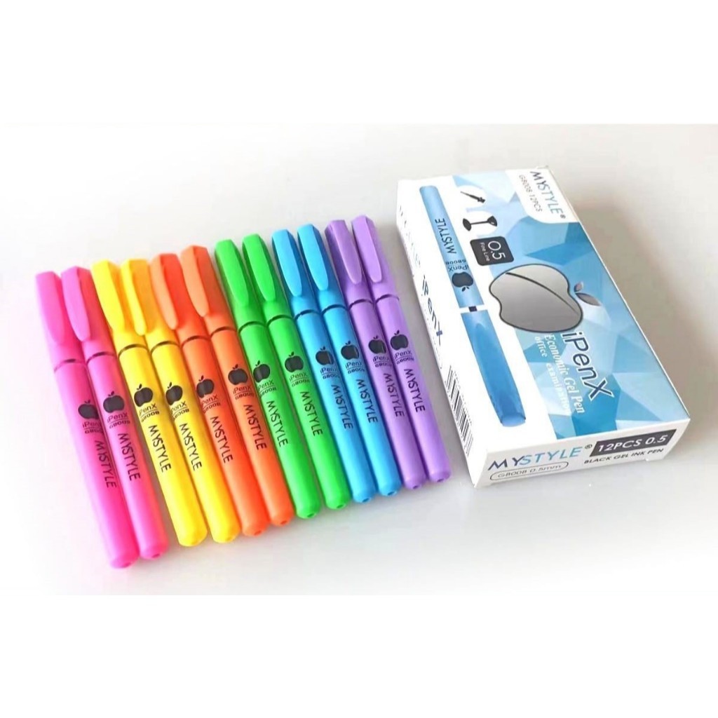 

BOBOMART G8008 1 PACK ISI 12PCS GEL PEN PULPEN GEL 0.5mm TINTA HITAM MURAH