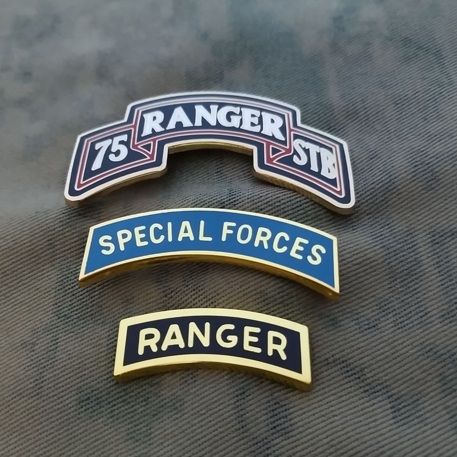 US ARMY 75th Ranger STB Special Troops COMBAT SERVICE IDENTIFICATION BADGE  MILITARY INSIGNIA Metal 