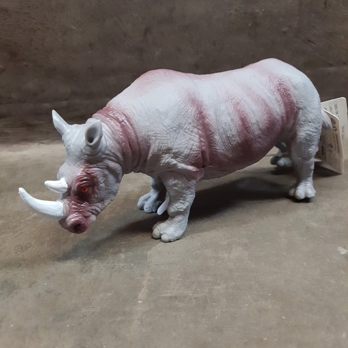 MAINAN MINIATUR HEWAN KARET ANIMAL WORLD UKURAN BESAR - BADAK