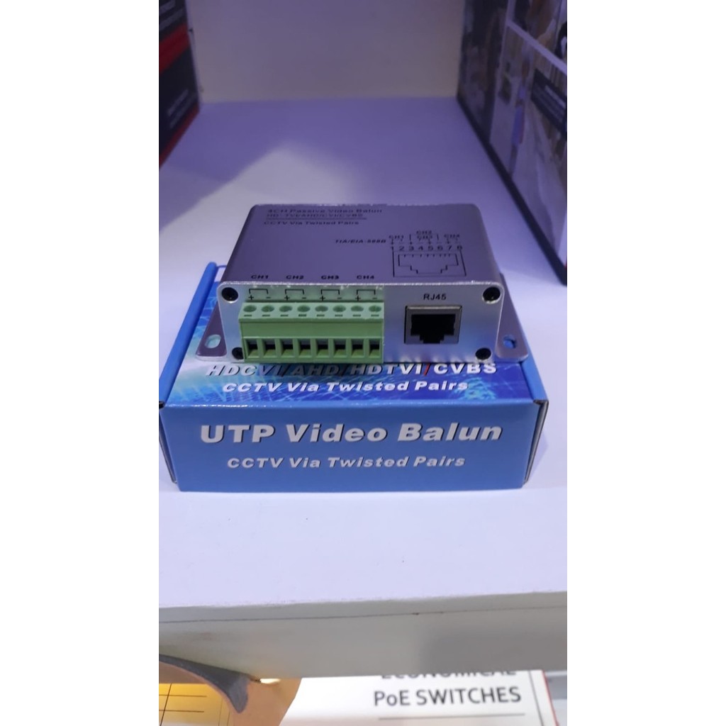 

VIDEO BALUN CCTV 4 CH SUPPORT AHD/HDCVI/HDTVI