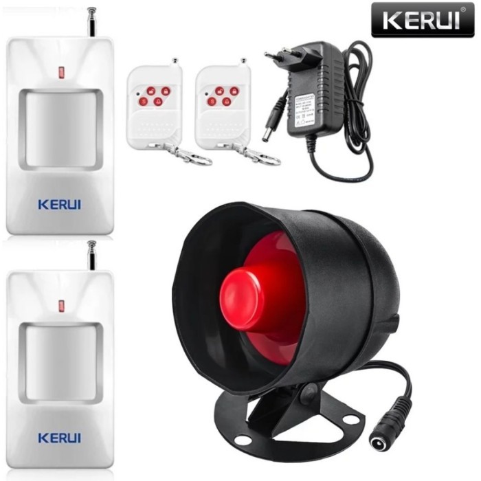 

Paket Alarm Kerui Murah Wireless Remote & Detektor Sensor Gerak