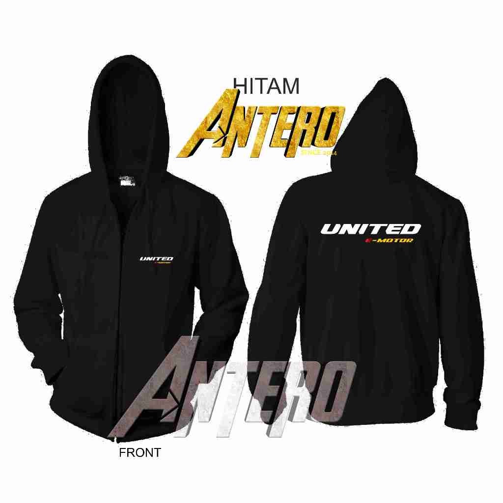 Jaket resleting Zipper Motor listrik United E motor _Playmoreshop