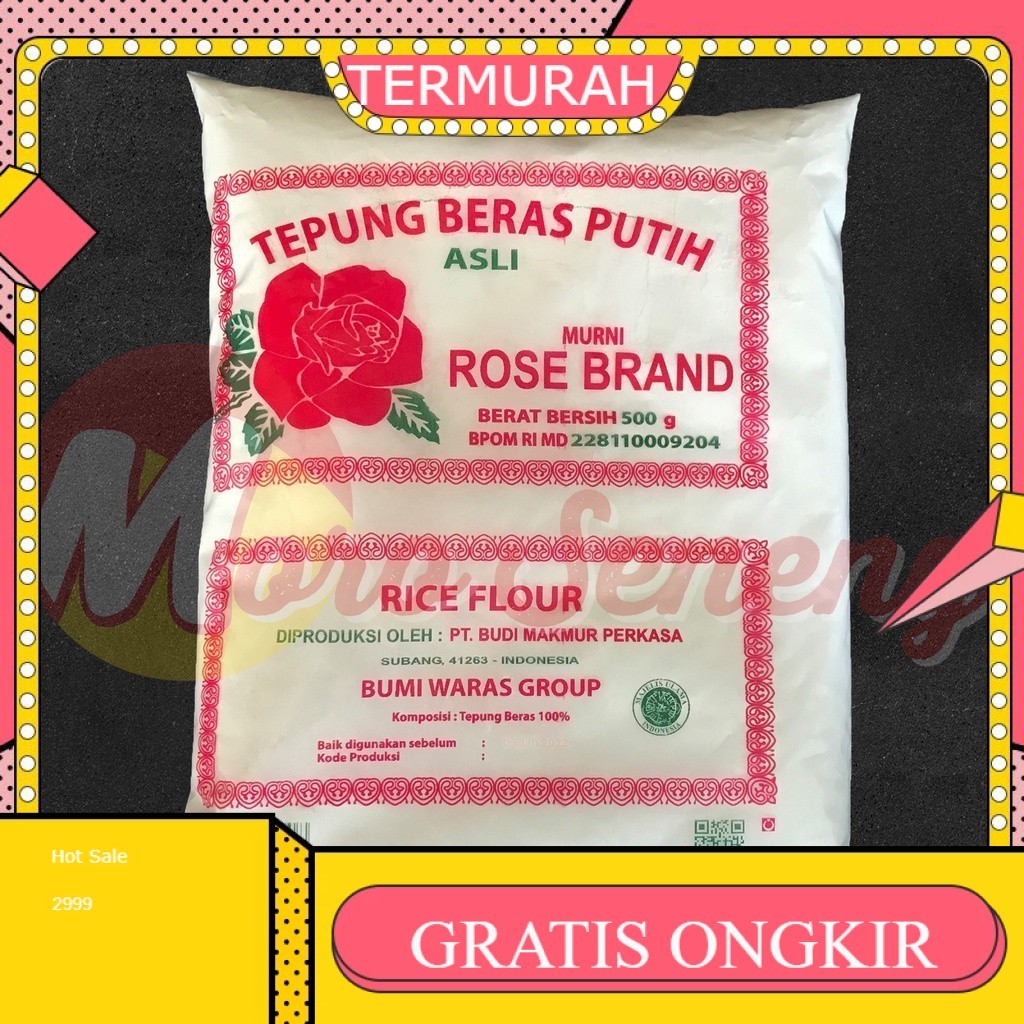 

Tepung Beras Putih Rose Brand 500 gram